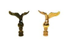 Load image into Gallery viewer, EAGLE ON ORB Lamp Finial-Polished Brass Finish, Highly detailed metal casting