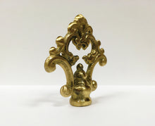 Load image into Gallery viewer, FANCY LOOP Solid Cast Brass Lamp Finial, Highly Detailed w/Dual Threads