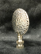 Load image into Gallery viewer, HAMMERED DISK Cast Alloy Lamp Finial-Antique Silver Finish