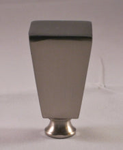 Load image into Gallery viewer, REVERSE OBELISK Metal Lamp Finial-Satin Nickel Finish