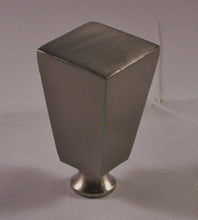 Load image into Gallery viewer, REVERSE OBELISK Metal Lamp Finial-Satin Nickel Finish
