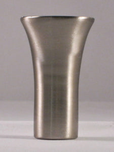 FLARED CYLINDER Metal Lamp Finial-Satin Nickel Finish