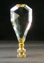 Load image into Gallery viewer, CRYSTAL ARCTIC ICE-Lamp Finial-Clear, Polished Brass Finish