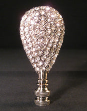 Load image into Gallery viewer, GLITTERING DROP Rhinestone Lamp Finial-Antique Silver Finish