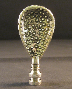 GLITTERING DROP Rhinestone Lamp Finial-Antique Silver Finish