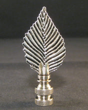 Load image into Gallery viewer, LEAF Cast Metal Lamp Finial-Antique Silver Finish