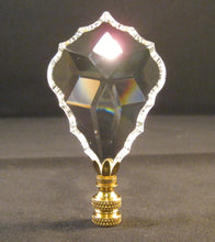 Load image into Gallery viewer, CRYSTAL MAPLE LEAF-Lamp Finial-Large-Clear, Polished Brass Finish