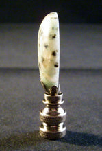 Load image into Gallery viewer, GREEN EYE JASPER Stone Lamp Finial with PB, SN or AB Base (1-PC.)
