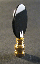 Load image into Gallery viewer, BLACK Agate Lamp Finial with PB, SN or AB Base (1-PC.)