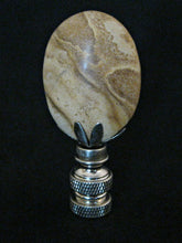 Load image into Gallery viewer, PICTURE JASPER Stone Lamp Finial with PB, SN or AB Base (1-PC.)