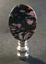 Load image into Gallery viewer, RHODONITE Stone Lamp Finial with PB, SN or AB Base (1-PC.)