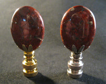 Load image into Gallery viewer, BRECCIATED JASPER-B Stone Lamp Finial with PB, SN or AB Base (1-PC.)