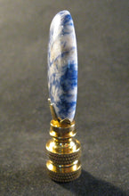 Load image into Gallery viewer, BLUE SPOT Agate Lamp Finial with PB,SN or AB Base (1-PC.)