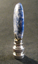 Load image into Gallery viewer, BLUE SPOT Agate Lamp Finial with PB,SN or AB Base (1-PC.)