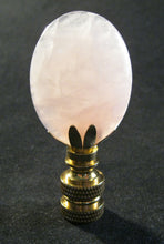 Load image into Gallery viewer, ROSE QUARTZ Stone Lamp Finial with PB,SN or AB Base (1-PC.)