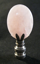 Load image into Gallery viewer, ROSE QUARTZ Stone Lamp Finial with PB,SN or AB Base (1-PC.)