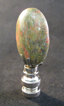 Load image into Gallery viewer, UNAKITE Stone Lamp Finial with PB, SN or AB Base (1-PC.)