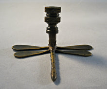 Load image into Gallery viewer, DRAGONFLY Lamp Finial-Aged Brass Finish, Highly detailed metal casting