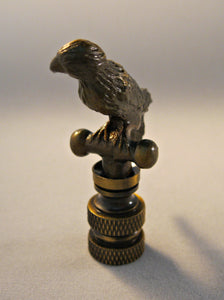 PARROT Lamp Finial-Aged Brass Finish, Highly detailed metal casting