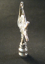 Load image into Gallery viewer, FISH Rhinestone Lamp Finial-Antique Silver Finish
