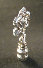 Load image into Gallery viewer, RHINESTONE FLOWER Lamp Finial-Small-Antique Silver Finish