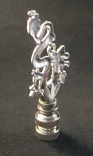 Load image into Gallery viewer, CHINESE DRAGON Cast Metal Lamp Finial-Antique Silver Finish