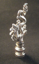 Load image into Gallery viewer, CHINESE DRAGON Cast Metal Lamp Finial-Antique Silver Finish