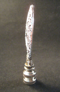 SKULL Cast Alloy Lamp Finial-Antique Silver Finish
