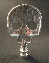 Load image into Gallery viewer, SKULL Cast Alloy Lamp Finial-Antique Silver Finish