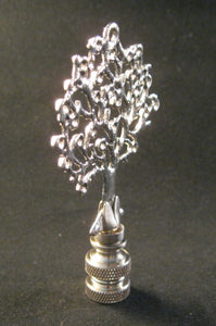 TREE Cast Metal Lamp Finial-Antique Silver Finish