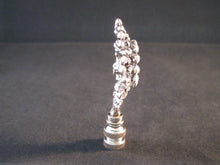 Load image into Gallery viewer, RHINESTONE FLOWER-B Lamp Finial-Antique Silver Finish
