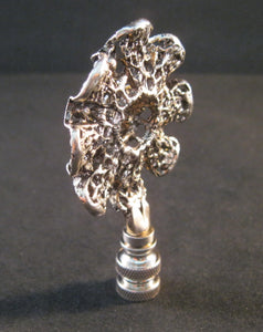 RHINESTONE BLOSSOM Lamp Finial-Antique Silver Finish