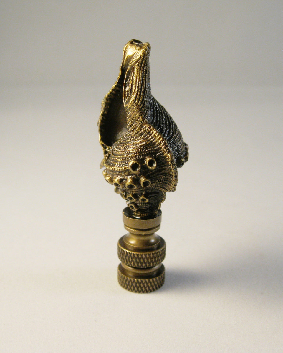 Modern Woman Aged Brass Lamp Finial - Highly Detailed Metal Casting | Transitional Style Lighting Accent