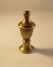 Load image into Gallery viewer, MODERN URN Lamp Finial, Aged Brass Finish, Machined