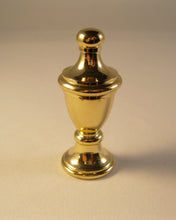 Load image into Gallery viewer, MODERN URN Lamp Finial, Polished Brass Finish, Machined