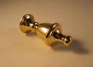 MODERN URN Lamp Finial, Polished Brass Finish, Machined