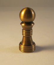 Load image into Gallery viewer, BALL ON BASE Machined Metal Lamp Finial-Antique Brass Finish