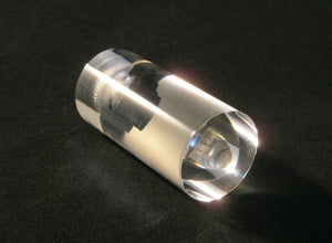 ACRYLIC CYLINDER Lamp Finial-2"H-Clear, Transitional
