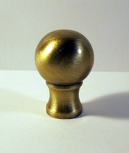 Load image into Gallery viewer, BALL Machined Metal Lamp Finial-Antique Brass Finish