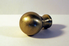 Load image into Gallery viewer, BALL Machined Metal Lamp Finial-Antique Brass Finish