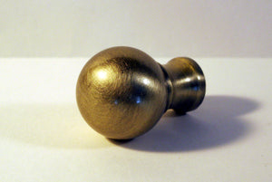BALL Machined Metal Lamp Finial-Antique Brass Finish