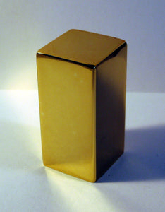 RECTANGULAR CUBE Metal Lamp Finial-2 Finishes Available
