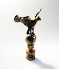 Load image into Gallery viewer, EAGLE ON ORB Lamp Finial-Aged Brass Finish, Highly detailed metal casting