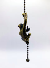 Load image into Gallery viewer, HANGING MONKEY Fan/Socket Pull Chain, Antique Brass Finish-12&quot; Beaded Chain
