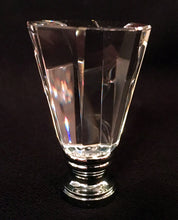 Load image into Gallery viewer, OCTAGONAL PYRAMID Optic Glass Crystal Lamp Finial-Chrome Finish