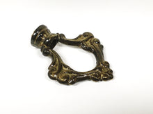 Load image into Gallery viewer, ORNAMENTAL LOOP Solid Cast Brass Lamp Finial, Highly Detailed w/Dual Threads