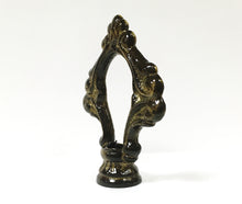 Load image into Gallery viewer, ORNAMENTAL LOOP Solid Cast Brass Lamp Finial, Highly Detailed w/Dual Threads