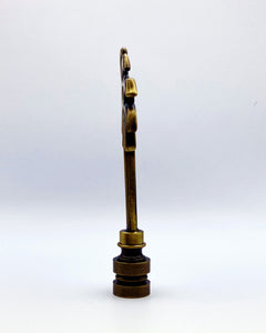 PALM TREE Lamp Finial, Aged Brass Finish, Highly detailed metal casting