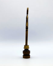 Load image into Gallery viewer, PALM TREE Lamp Finial, Aged Brass Finish, Highly detailed metal casting