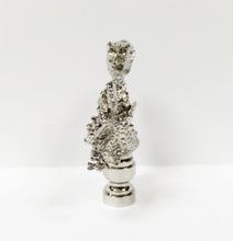 Load image into Gallery viewer, SERPENT/DRAGON Lamp Finial, Satin Nickel Finish, Highly detailed metal casting